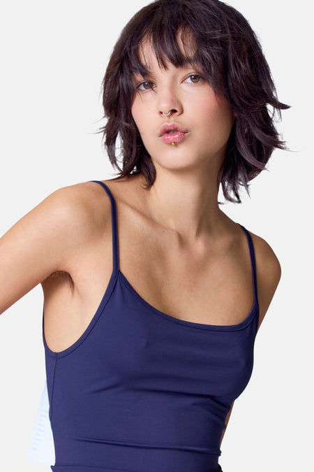 Top (bandes fines) Bleu - Unwind