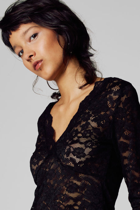 T-shirt (manches longues) Noir - Unwind