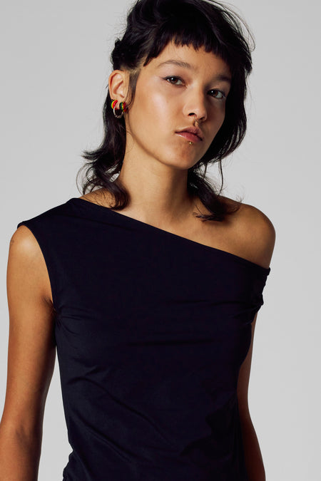 Top uni manche courte Noir - Unwind