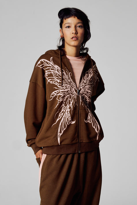 Sweat (gilet) Brun - Unwind