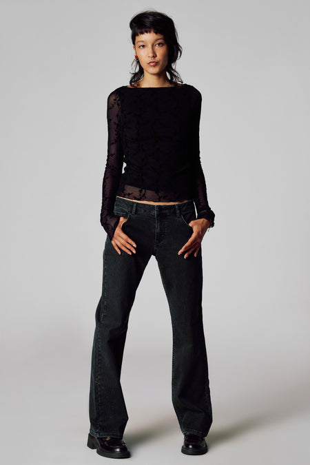 T-shirt (manches longues) Noir - Unwind