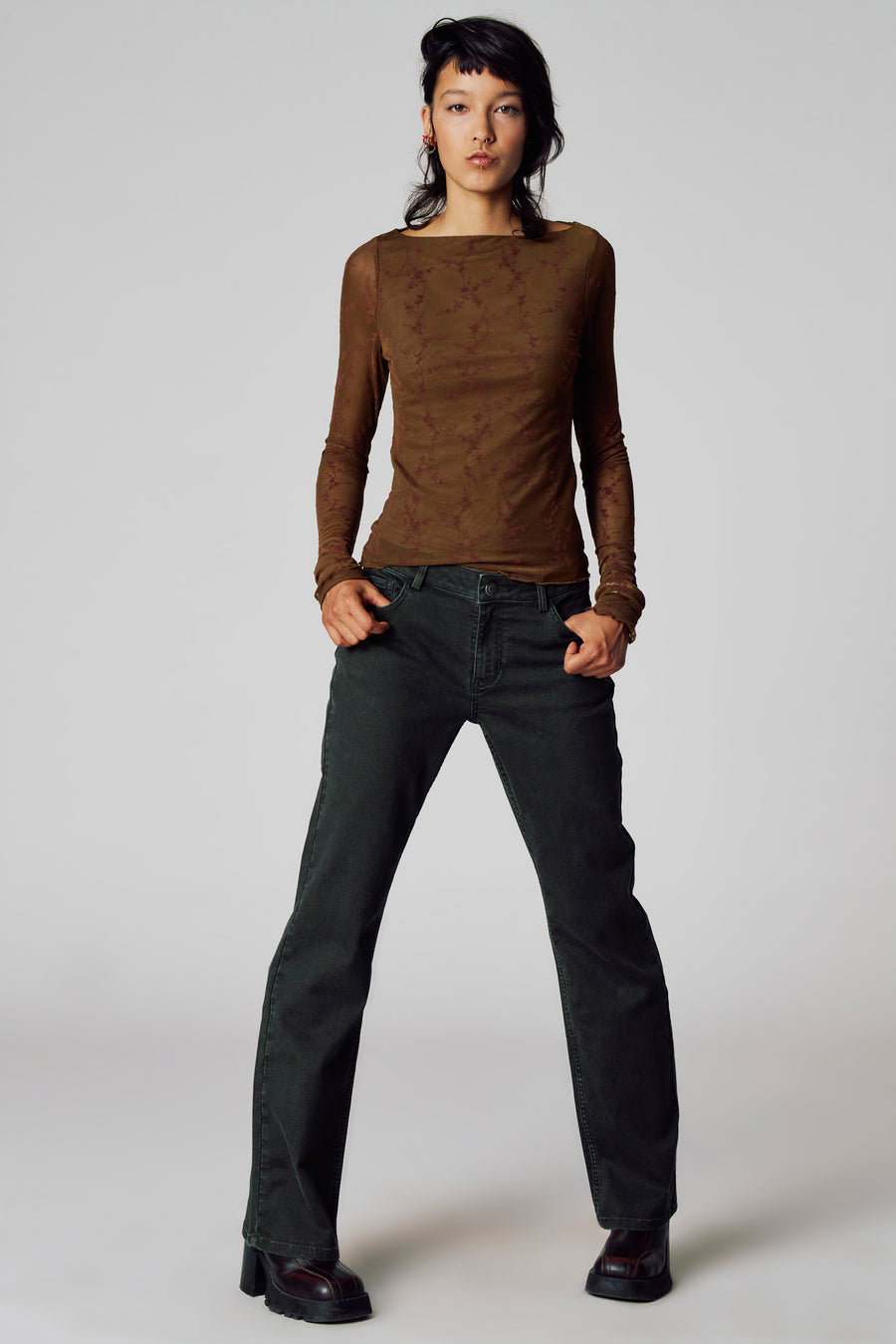 T-shirt à manches longues - brun - Unwind