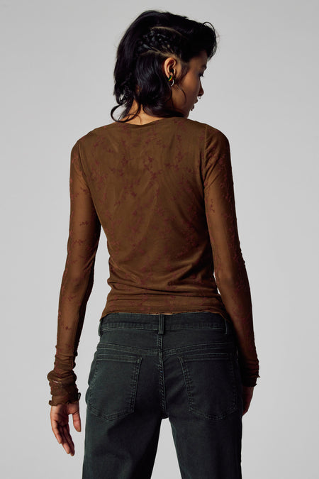 T-shirt (manches longues) Brun - Unwind