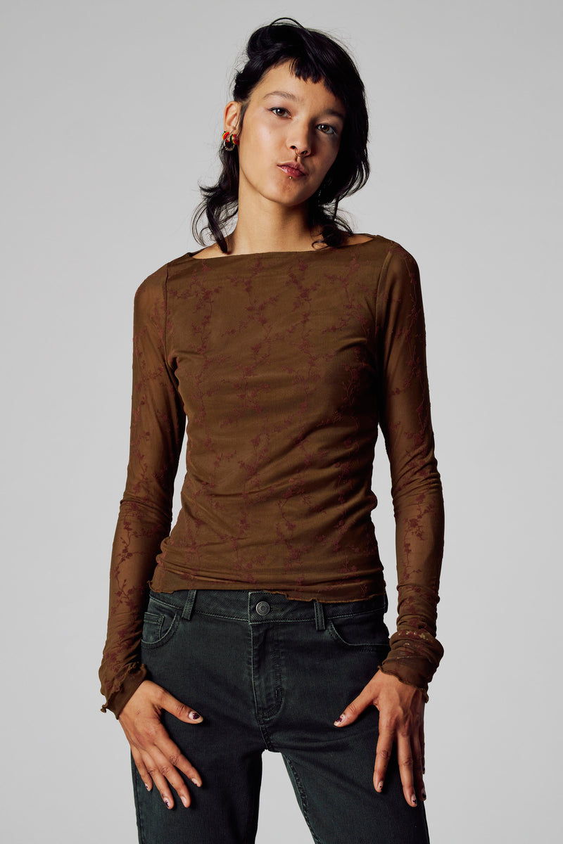 T-shirt (manches longues) Brun - Unwind