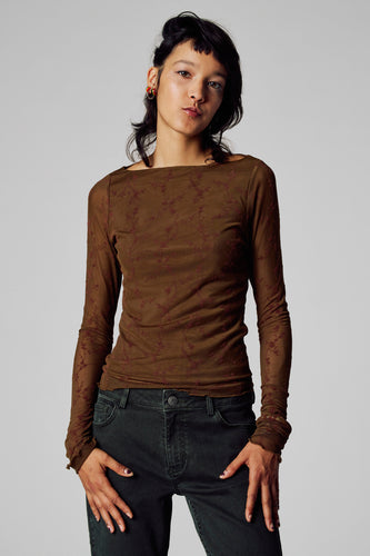 T-shirt à manches longues - brun - Unwind