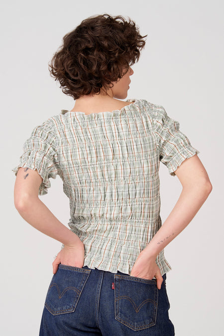 Blouse à manches courtes - vert