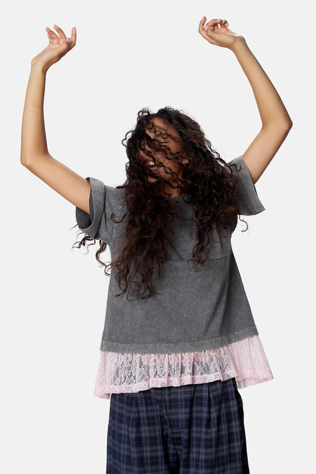 T-shirt à manches courtes - gris