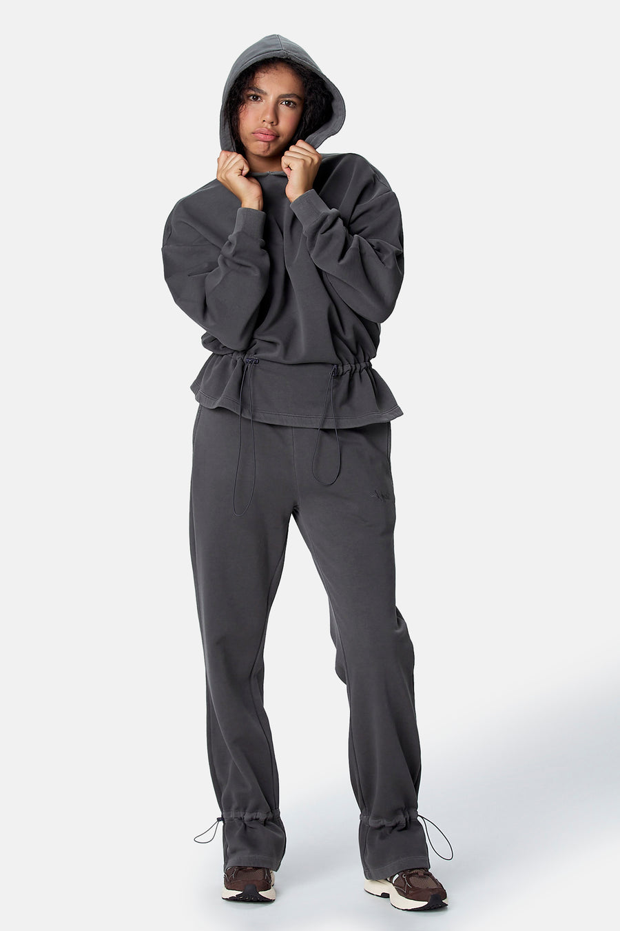 Sweat à capuche - gris