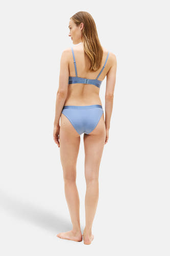 Culotte bleue TOMMY JEANS, vue de dos, avec ceinture élastique à logo.