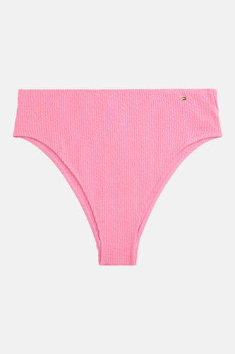 Bas de maillot de bain rose Tommy Jeans avec une texture tissée et un petit détail logo.