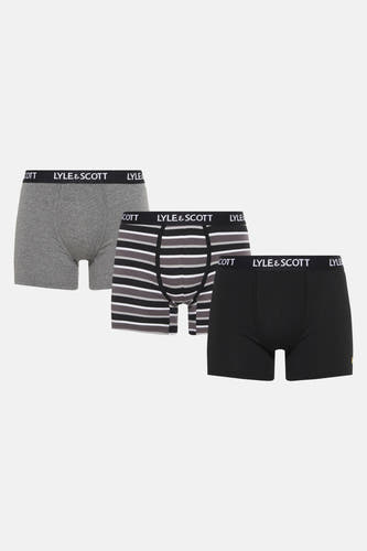 Short de boxers Lyle & Scott, avec un design design design, rayé et tacheté.