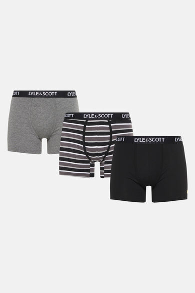 Short de boxers Lyle & Scott, avec un design design design, rayé et tacheté.
