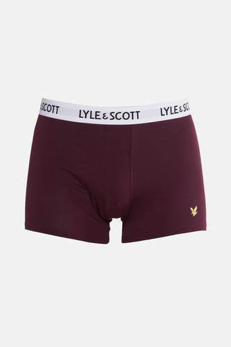 Boxershort de vinyle LYLE & SCOTT, avec une ceinture élastique blanche à logo.