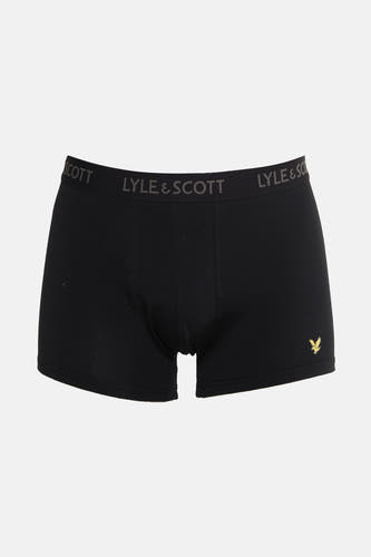 Short de boxers Lyle & Scott Scott, avec une taille taille taille logo logo et un logo d'aigle doré.