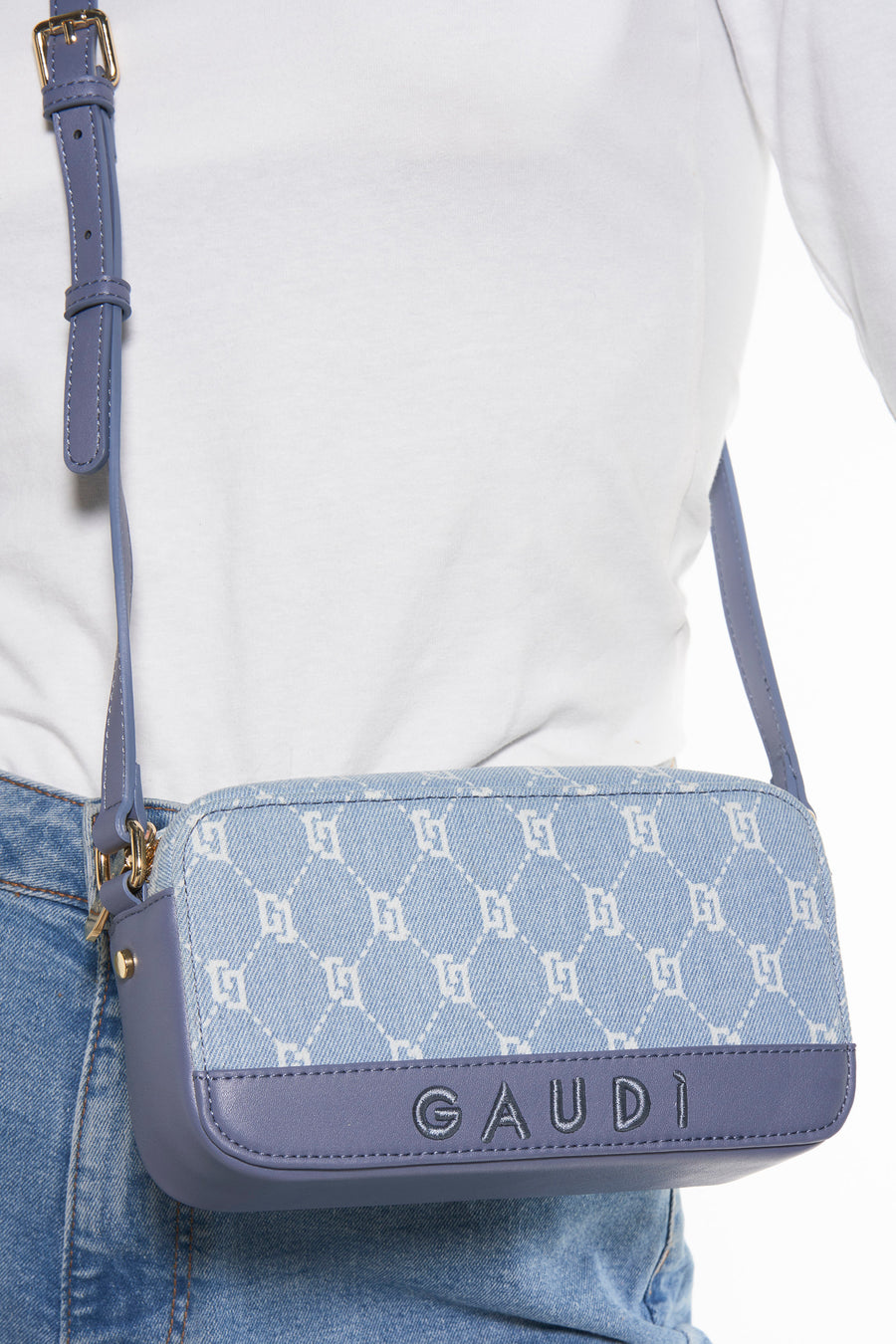 Sac à bandoulière - Light blue denim - Gaudi Jeans