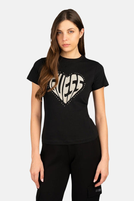 Top uni manche courte noir - Guess®