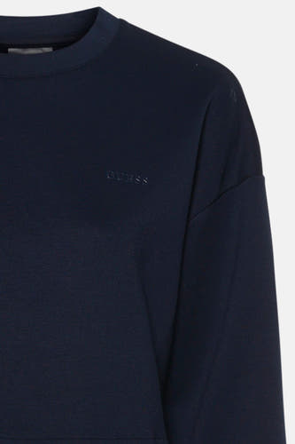 Sweat col O - bleu