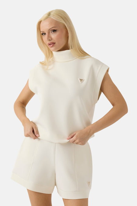 Sweat col O - écru