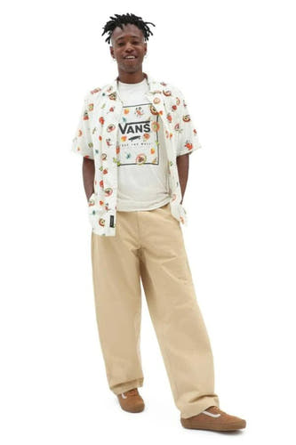 Chemise &agrave; manches courtes - beige