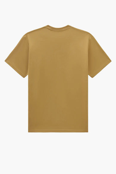 T-shirt beige VANS "OFF THE WALL", dos uni avec manches courtes et col rond.
