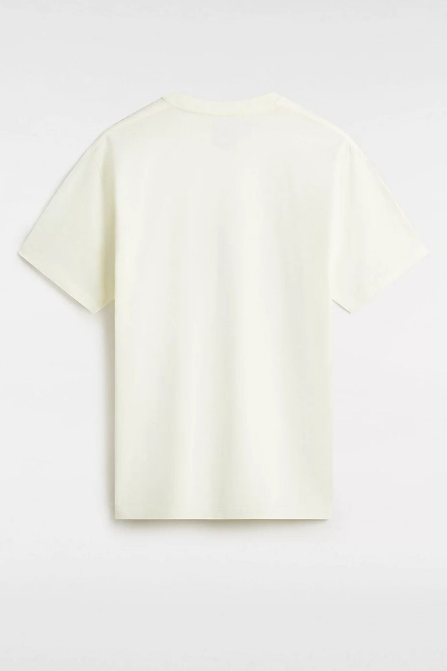 T-shirt à manches courtes de couleur écru VANS "OFF THE WALL", vu de dos.