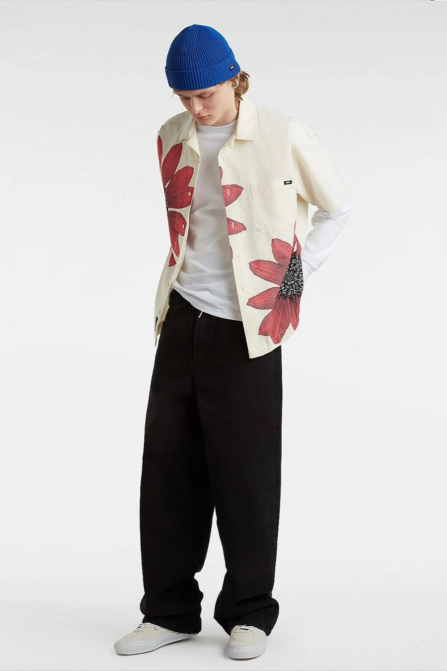 Chemise à manches courtes - écru - VANS “OFF THE WALL”