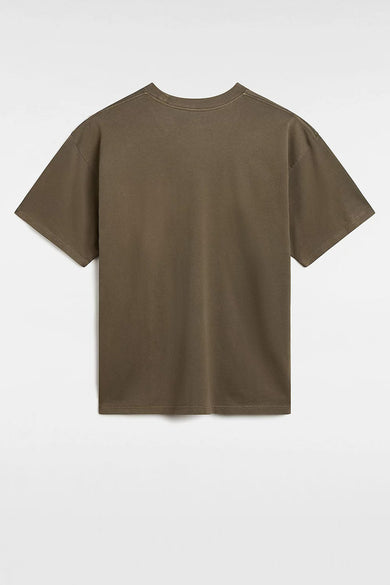 T-shirt brun à manches courtes de Vans "Off The Wall", vu de l'arrière.