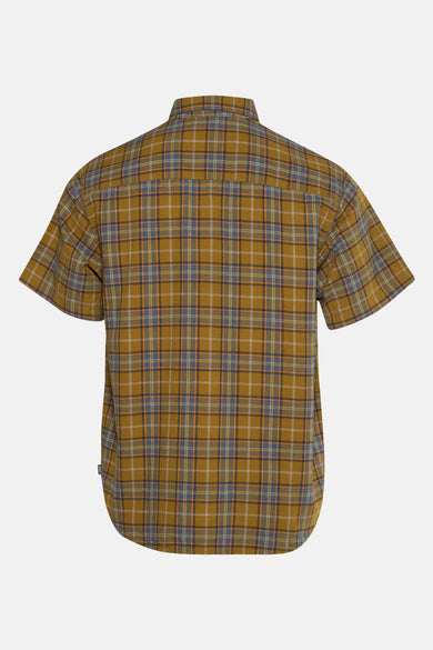 T-shirt à manches courtes multicolore de VANS "OFF THE WALL" avec un motif rayé, vu de dos.