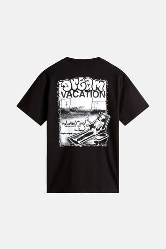 T-shirt noir à manches courtes de VANS, avec une impression graphique sur le dos.