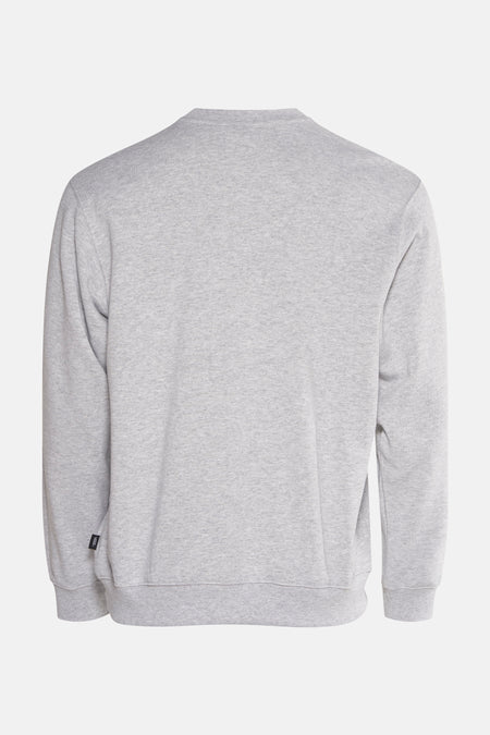 Grijze sweater van VANS “OFF THE WALL”, met lange mouwen en een effen ontwerp.