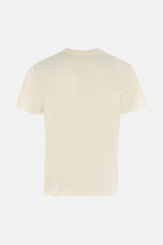 T-shirt jaune à manches courtes de VANS "OFF THE WALL", couleur unie et coupe classique.