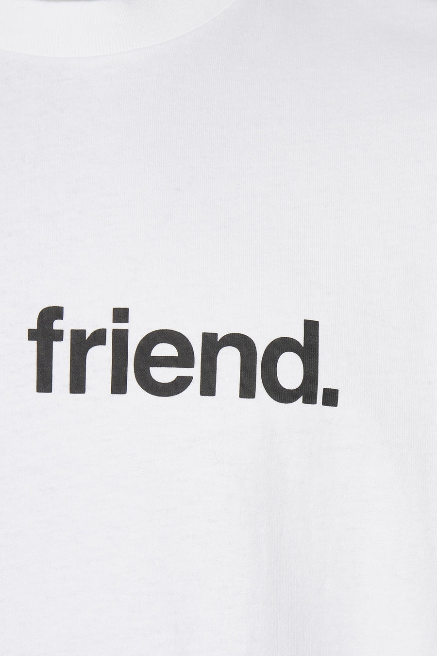 Wit T-shirt met korte mouwen van VANS "OFF THE WALL", met de print "friend."