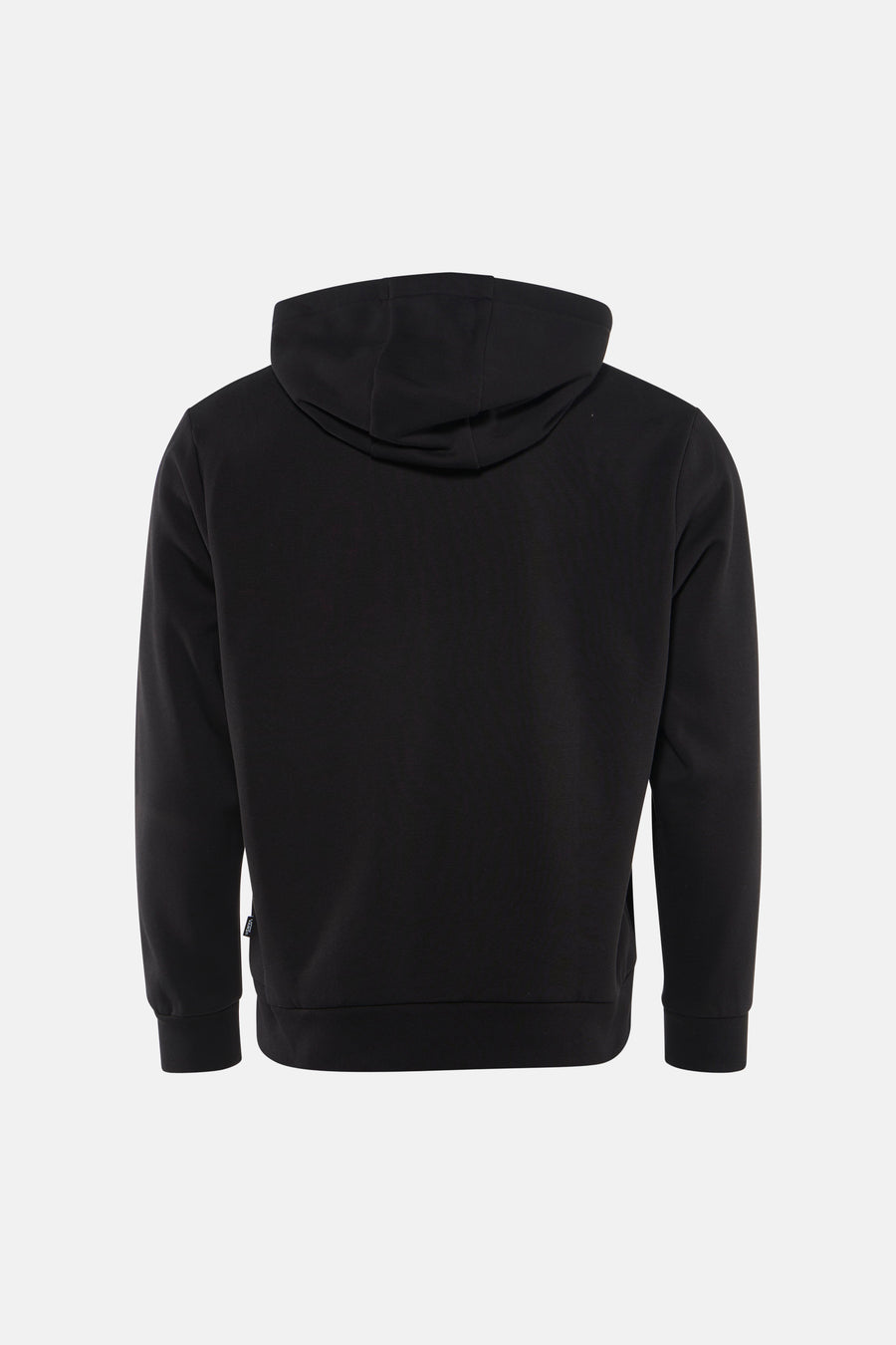 Sweat à capuche noir de Vans, vu de dos avec un motif uni.