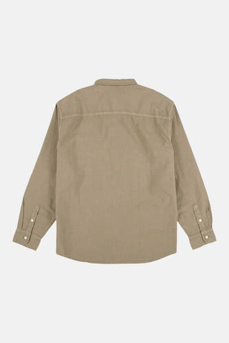 Chemise verte à manches longues VANS "OFF THE WALL", vue arrière avec fermeture à boutons.