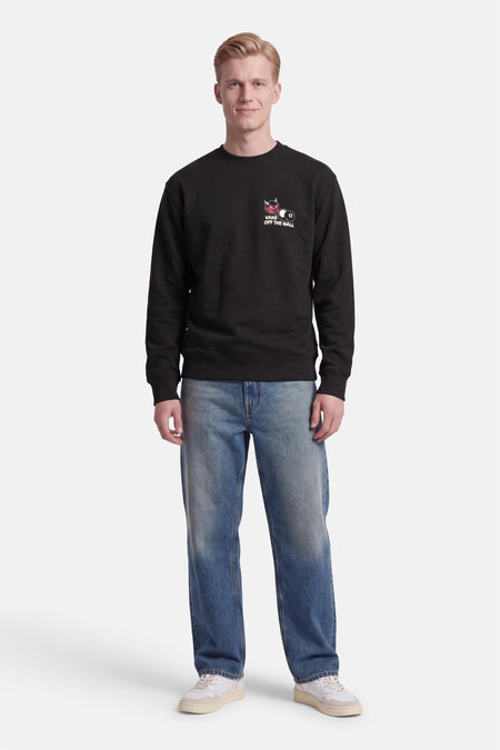 Sweat col O - noir