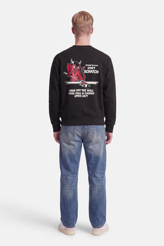 Sweat col O - noir