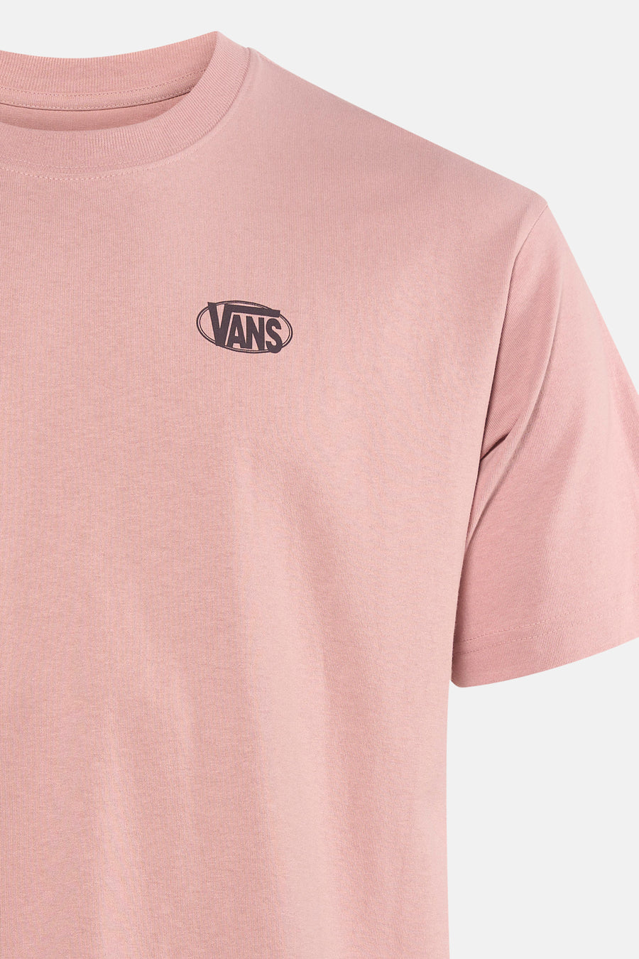 T-shirt rose VANS "OFF THE WALL" avec un petit logo sur la poitrine.