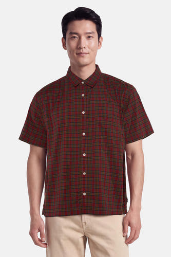 Chemise à manches courtes - rouge