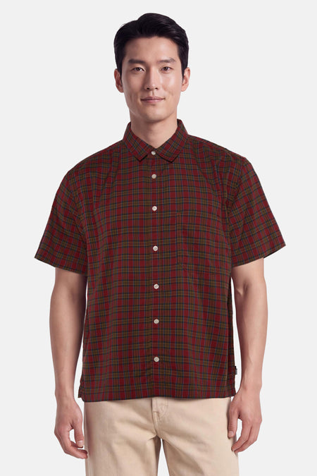 Chemise à manches courtes - rouge