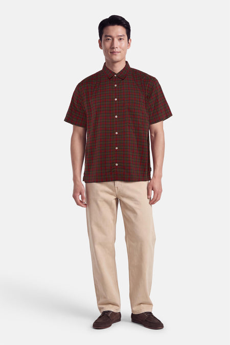 Chemise à manches courtes - rouge