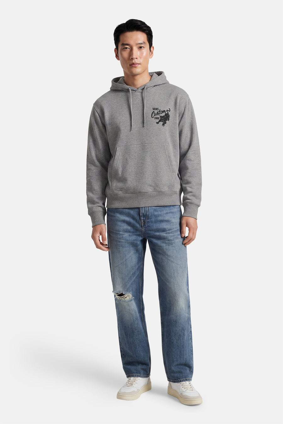 Sweat à capuche - gris