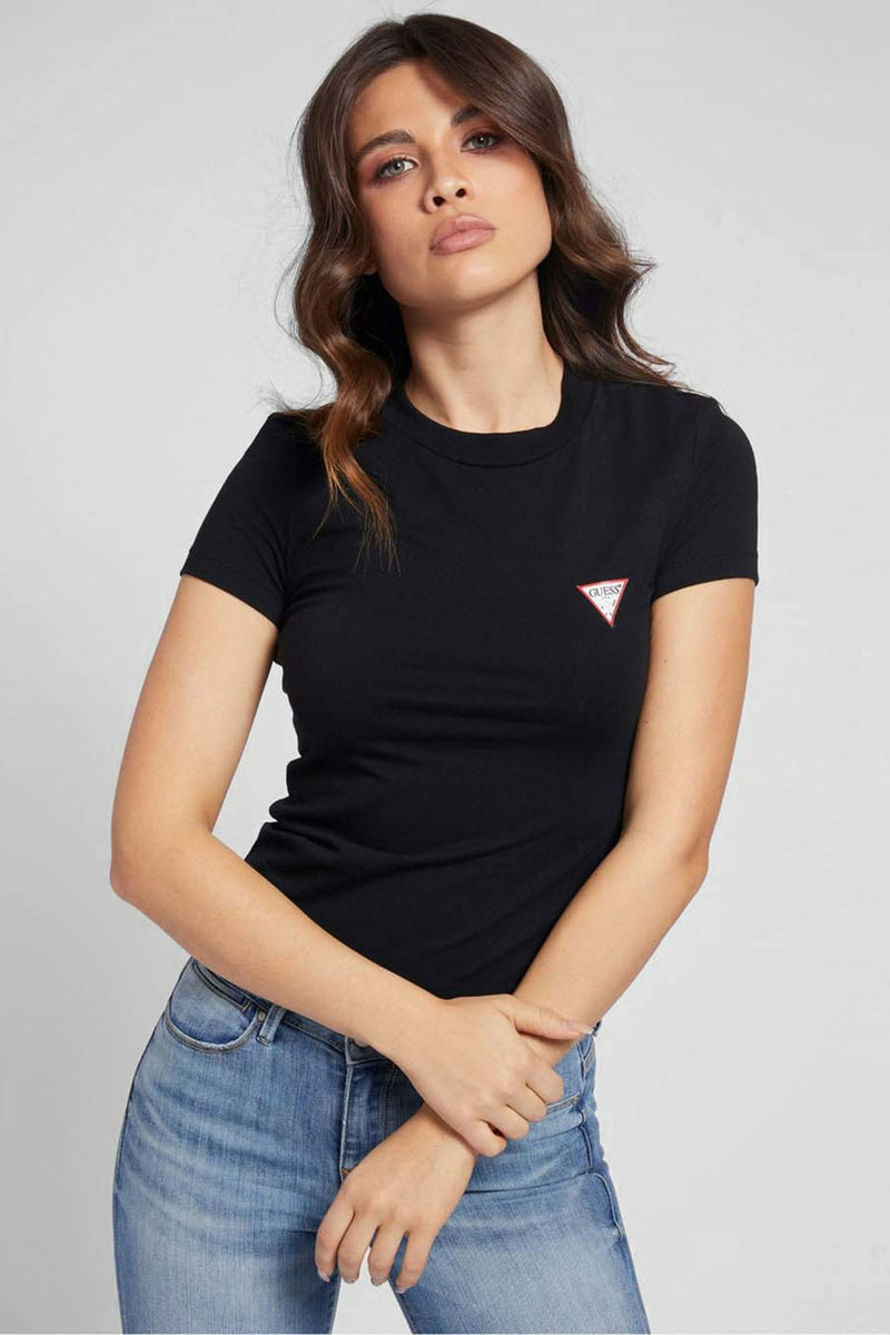 Top uni manche courte Noir - Guess®