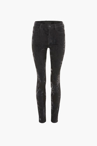 Pantalon color&eacute; - noir