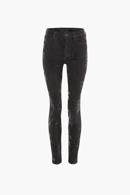 Pantalon color&eacute; - noir