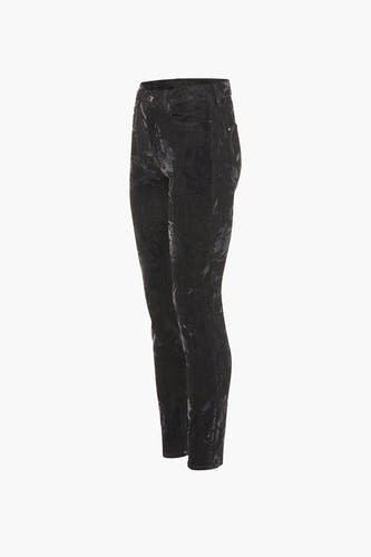 Pantalon color&eacute; - noir
