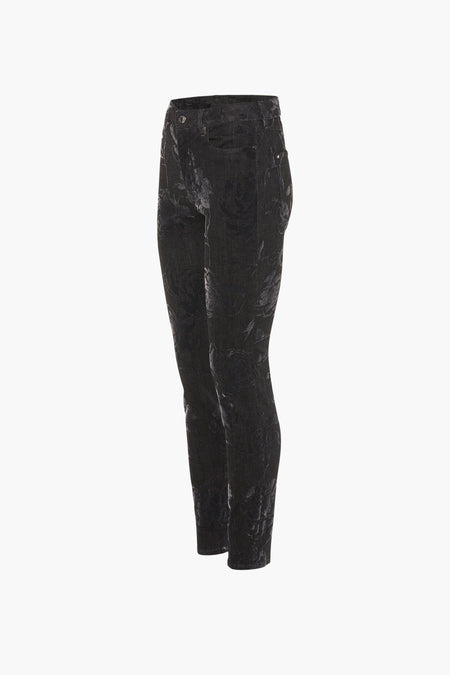 Pantalon color&eacute; - noir