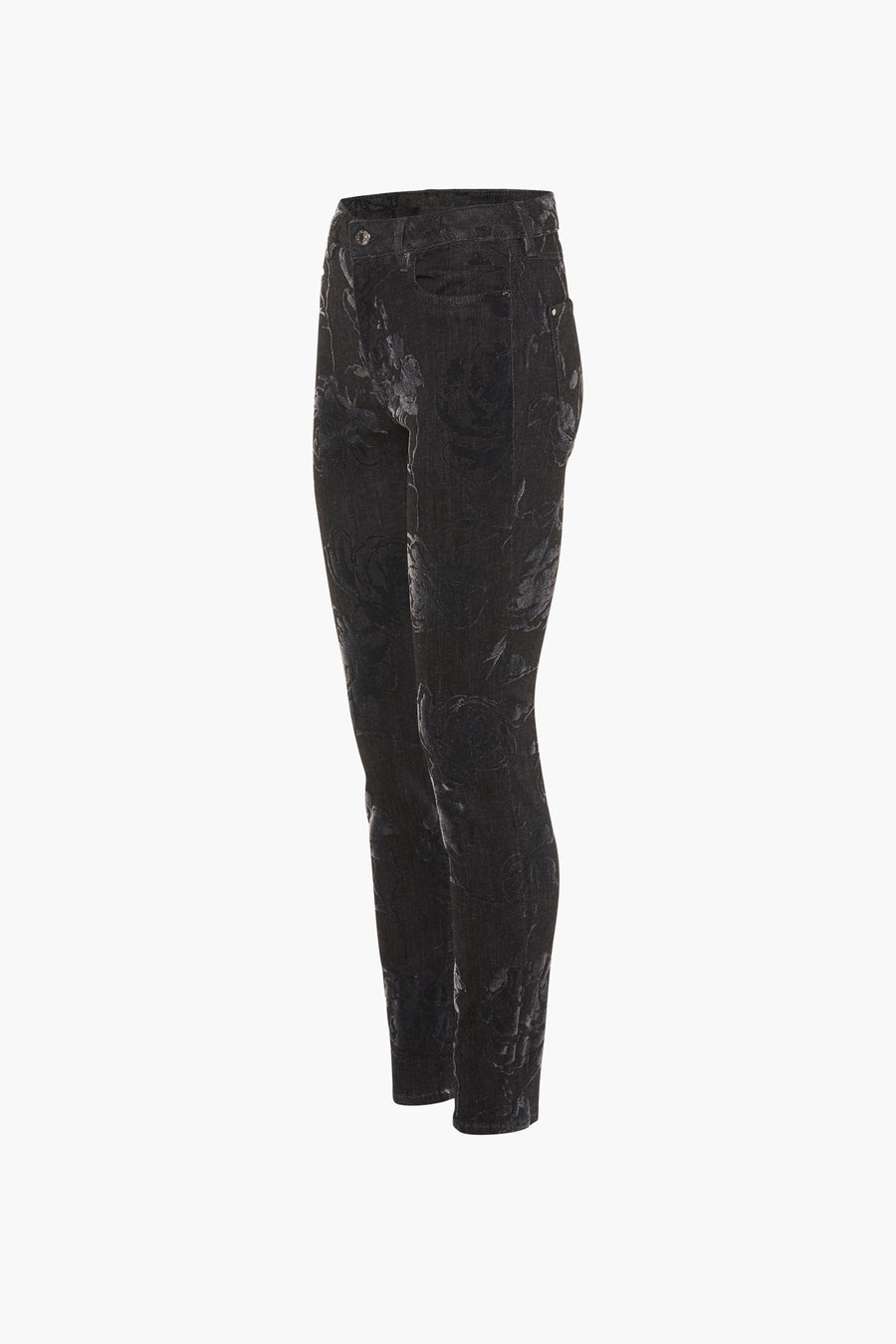 Pantalon color&eacute; - noir