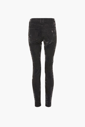 Pantalon color&eacute; - noir