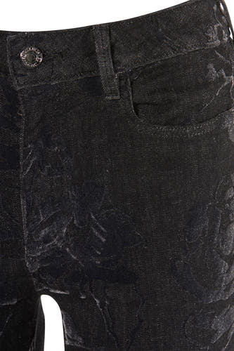Pantalon color&eacute; - noir