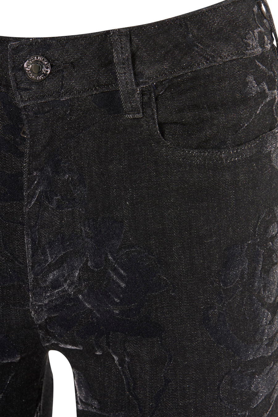 Pantalon color&eacute; - noir